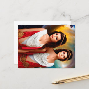 Gemini  postcard