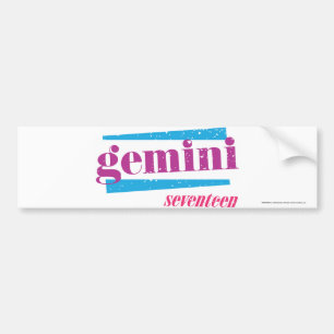Gemini Purple Bumper Sticker