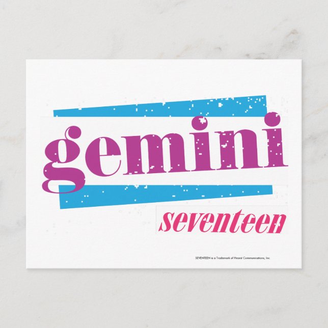 Gemini Purple Postcard (Front)
