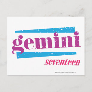 Gemini Purple Postcard