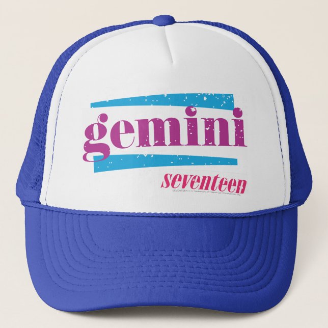 Gemini Purple Trucker Hat (Front)
