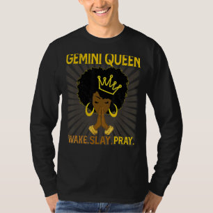 Gemini Queen  Astrology Zodiac Sign Horoscope Birt T-Shirt
