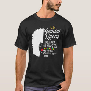 Gemini Queen Cute Zodiac Sign Gemini T-Shirt