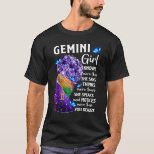 Gemini Queen Sweet As Candy Birthday  For Black Wo T-Shirt
