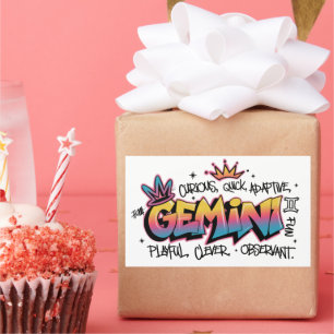 Gemini Rectangular Sticker
