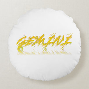 Gemini Reflection Round Cushion