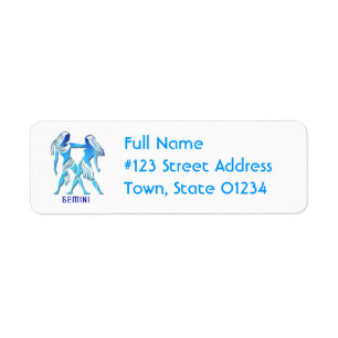 Gemini Return Address Mailing Label