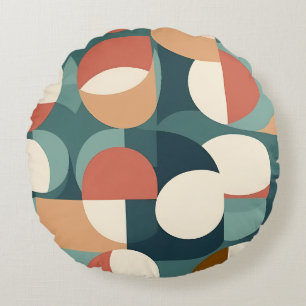 Gemini said Retro Geometric Semicircle Pillow
