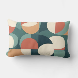 Gemini said Retro Geometric Semicircle Pillow