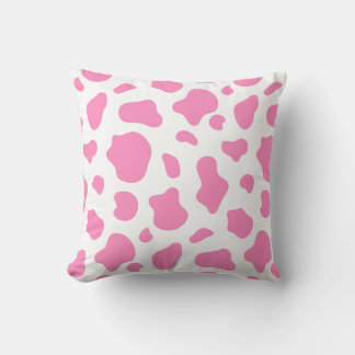 Gemini said Sky Blue Cow Print Decorative Pillow