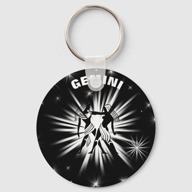 Gemini sign key ring (Front)