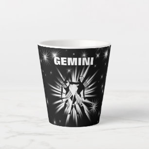 Gemini sign latte mug