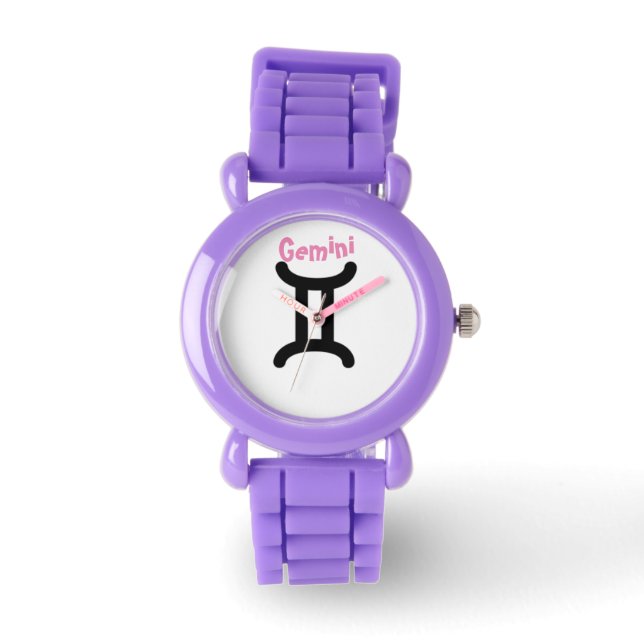 Gemini Sign of the Zodiac. Kids Watches. Watch (Front)