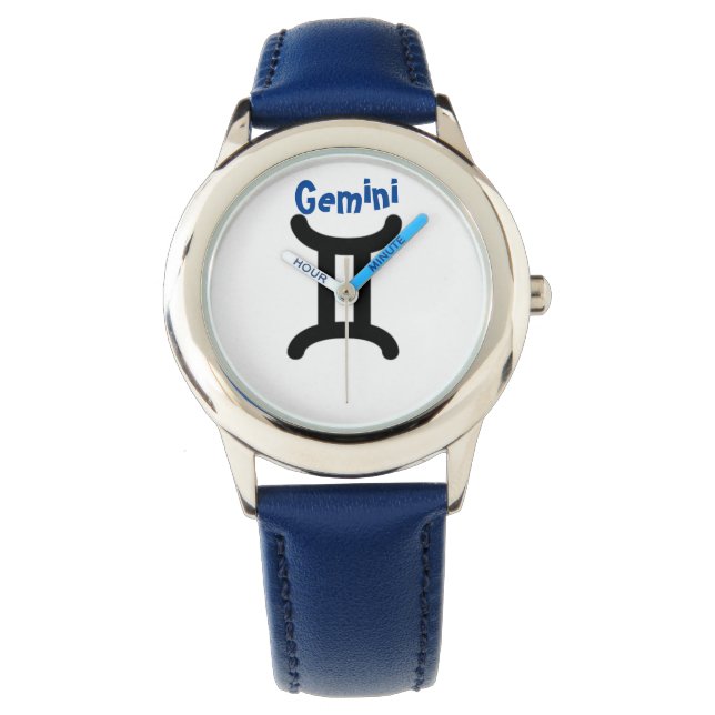 Gemini Sign of the Zodiac. Kids Watches. Watch (Front)