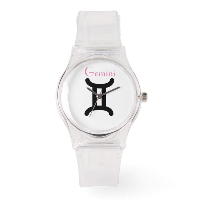 Gemini Sign of the Zodiac.  Ladies Watches. Watch (Front)