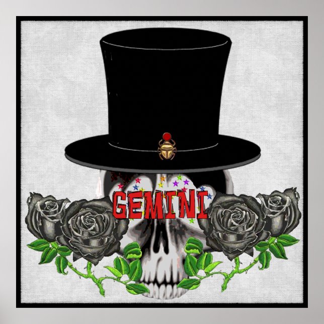 Gemini Skull Poster (Front)