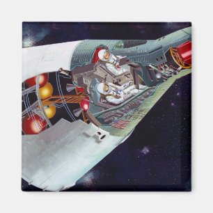 Gemini Spacecraft Cut-out Magnet