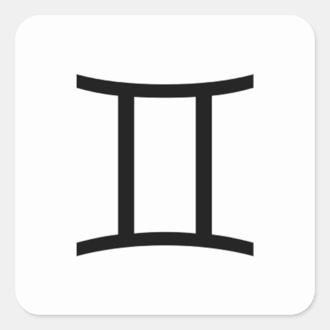 Gemini Square Sticker (Front)