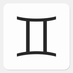 Gemini Square Sticker