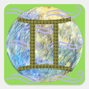 Gemini Square Sticker