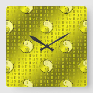 Gemini Square Wall Clock
