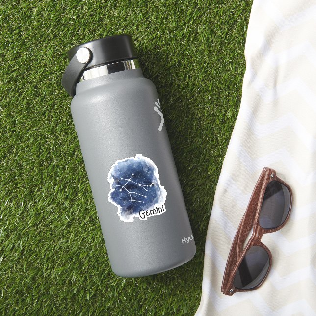 Gemini Starry Night Constellation Custom-Cut (HydroFlask Insitu)