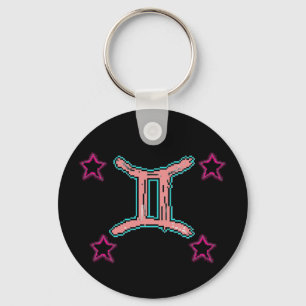 GEMINI Stars Key Ring