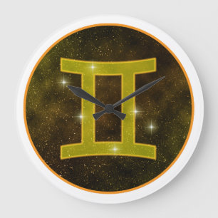 Gemini Stars Wall Clock