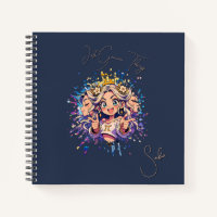 Gemini Sweet 16 Square Custom Notebook