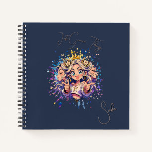 Gemini Sweet 16 Square Custom Notebook