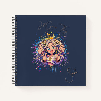 Gemini Sweet 16 Square Custom Notebook