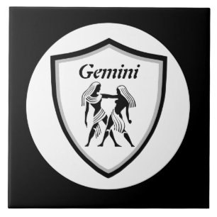 Gemini symbol        ceramic tile