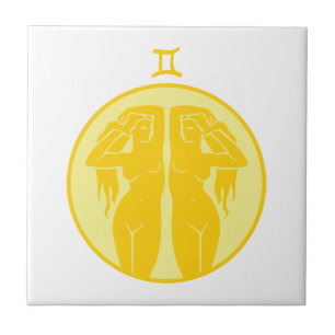 Gemini Symbol Ceramic Tile