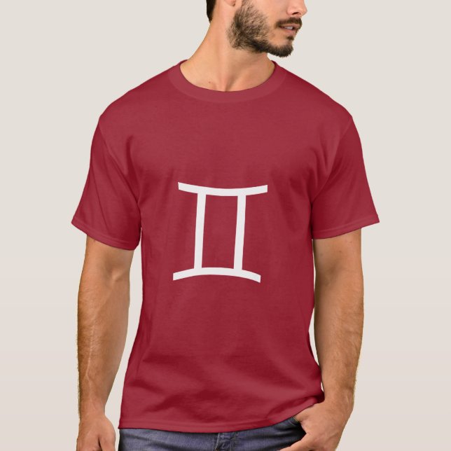 Gemini Symbol - Customised T-Shirt (Front)