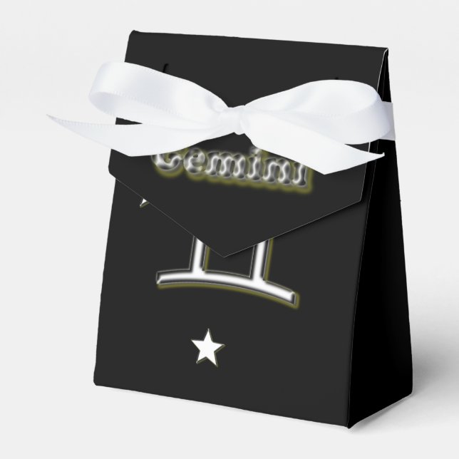 Gemini symbol favour box (Front Side)