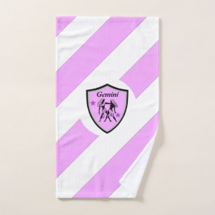 Gemini symbol hand towel