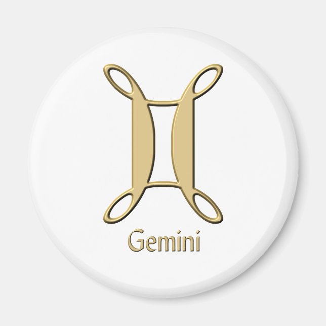 Gemini symbol magnet (Front)