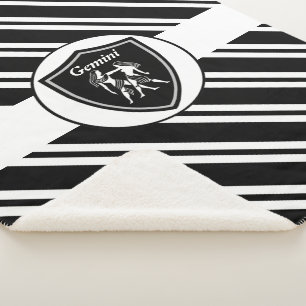 Gemini symbol sherpa blanket