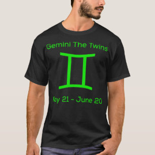Gemini The Twins Zodiac T-Shirt