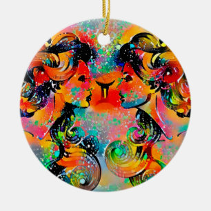 Gemini Tijuana Ceramic Ornament