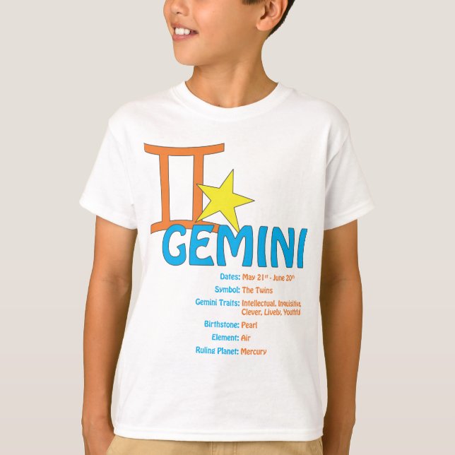 Gemini Traits T-Shirt (Front)