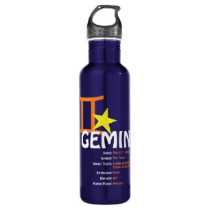 Gemini Traits Water Bottle
