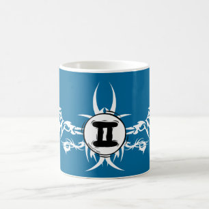 Gemini Tribal Teal Mug