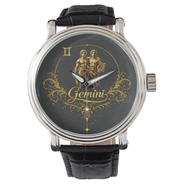 Gemini Unique Zodiac sign, star sign   Watch (Front)
