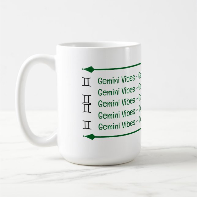 Gemini Vibes Coffee Mug (Left)