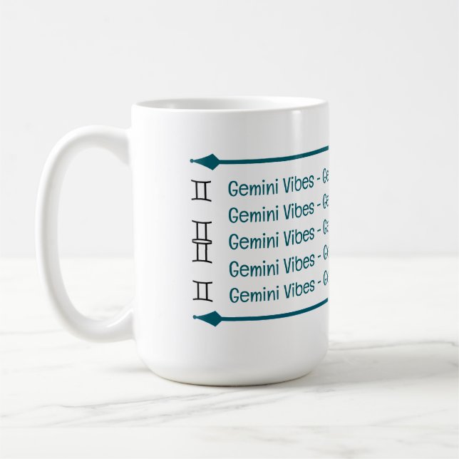 Gemini Vibes Coffee Mug (Left)