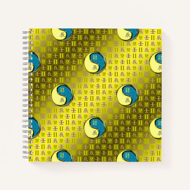 Gemini & Water Dragon Notebook (Front)