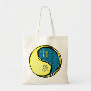 Gemini & Water Dragon Tote Bag