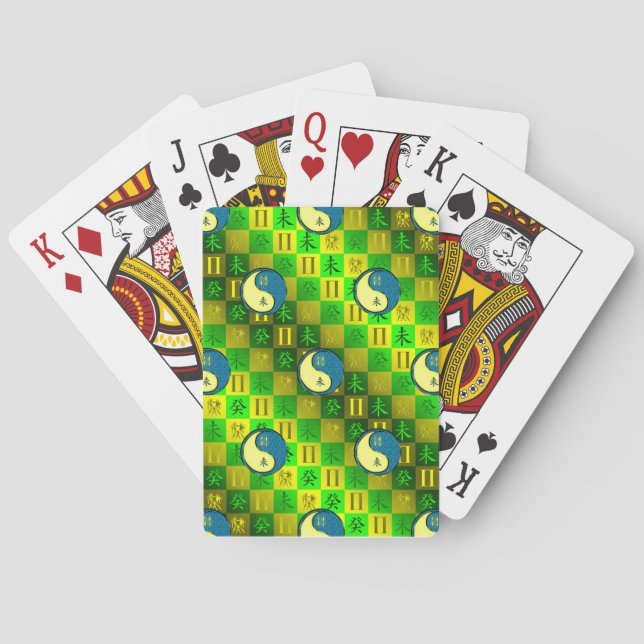 Gemini & Water Goat Playing Cards (Back)