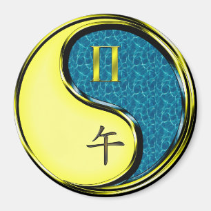 Gemini & Water Horse Magnet